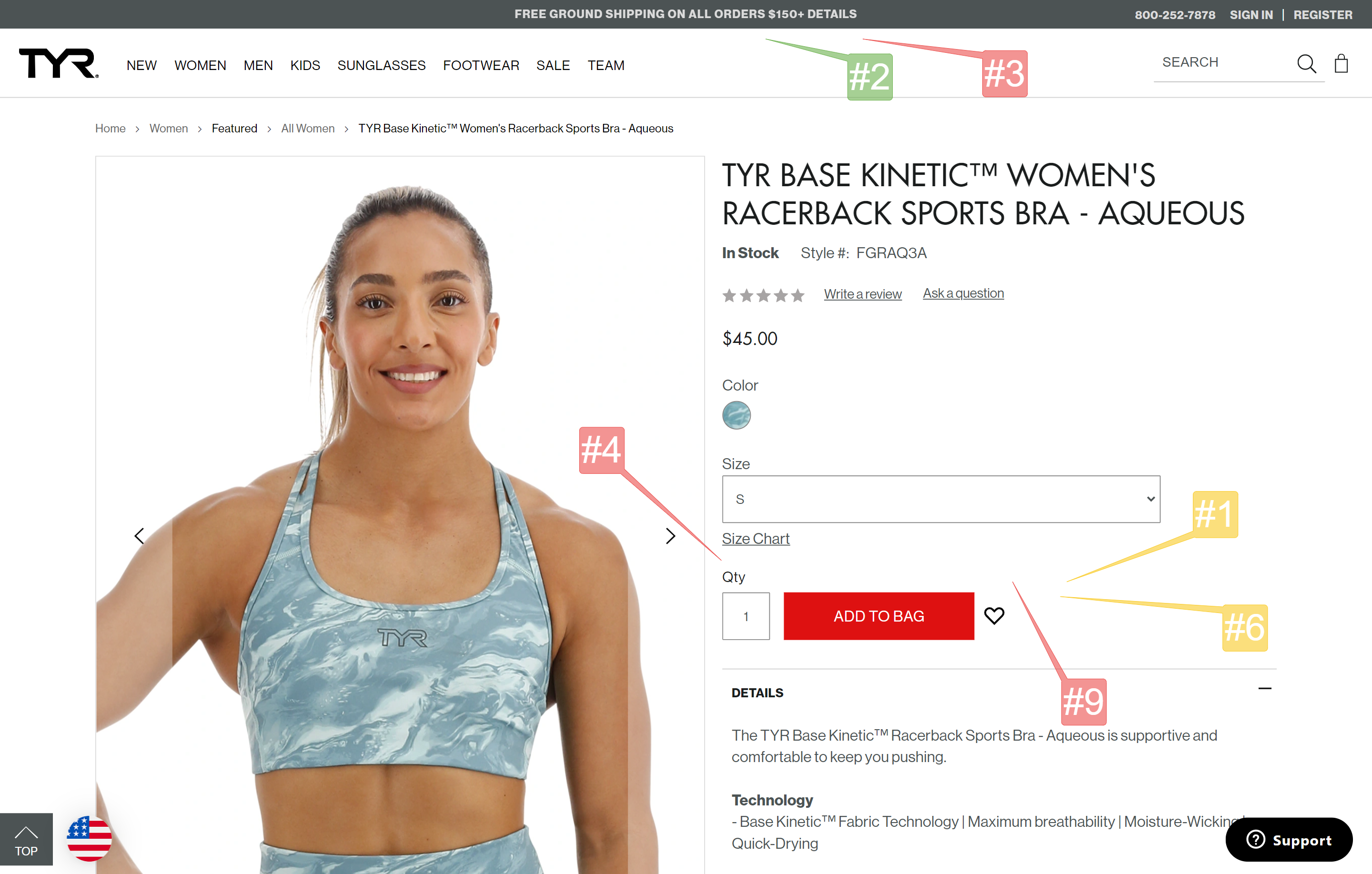 TYR Sport Ordering & Delivery